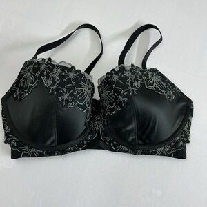 Aerie Black Floral Lace Bra